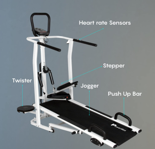 جهاز المشي اليدوي PowerMax Fitness 4 في 1 متعدد الوظائف في الإمارات العربية المتحدة MFT-410
