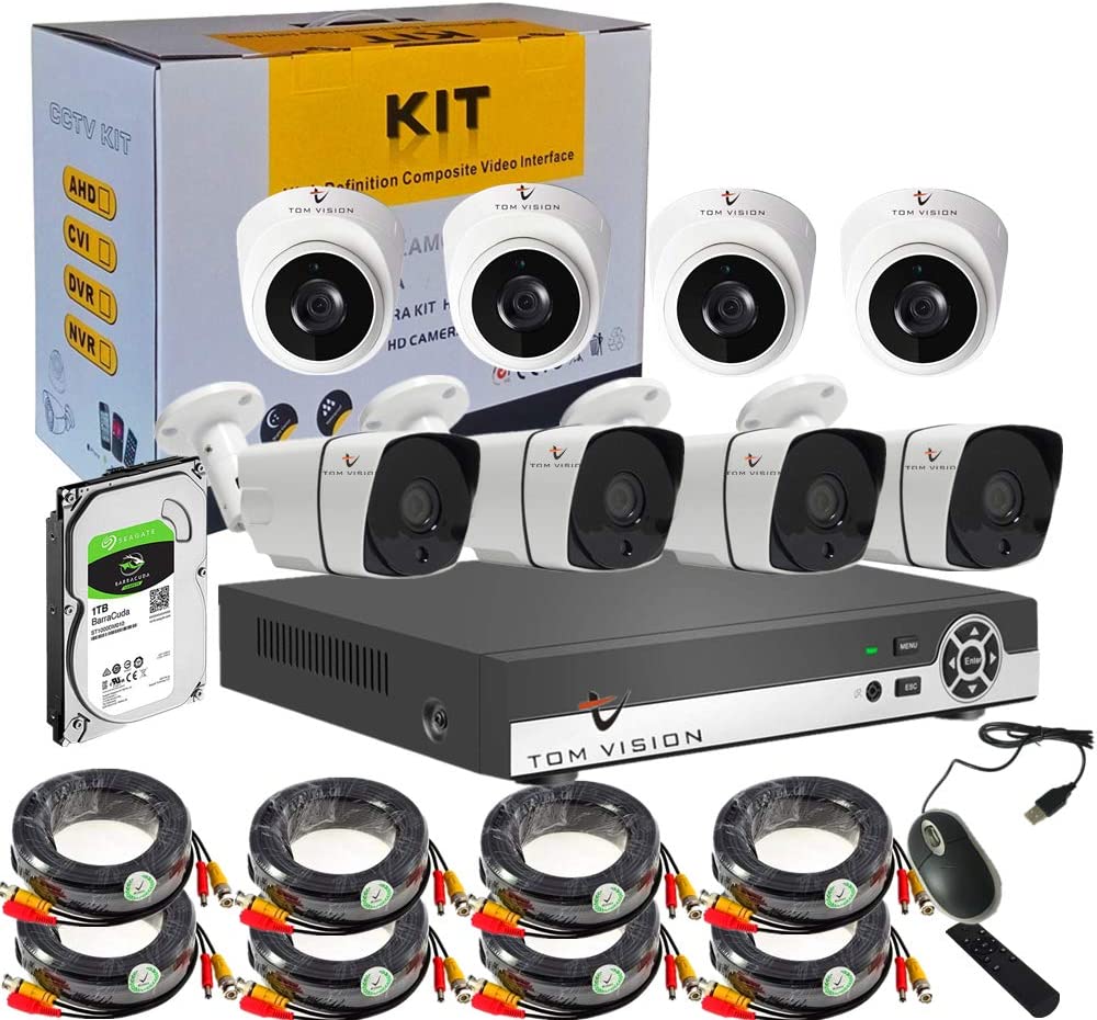 Tomvision 5 in 1 - Best CCTV security kit for shops and offices