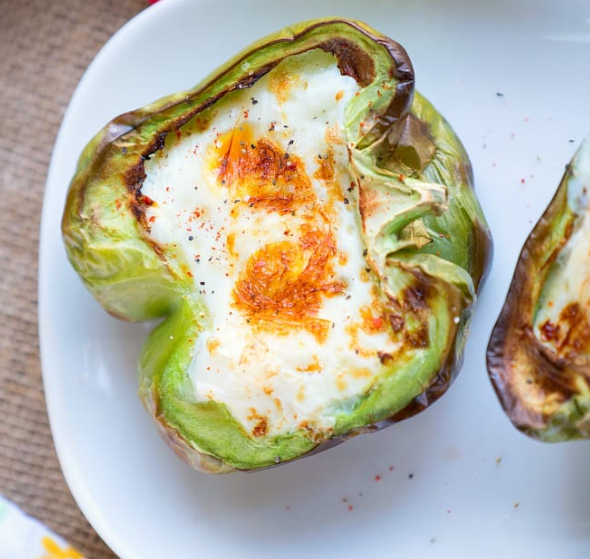 Air Fryer Breakfast Stuffed Peppers