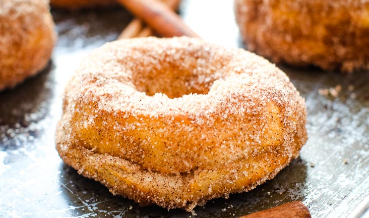 Cinnamon Sugar Air Fryer Donuts